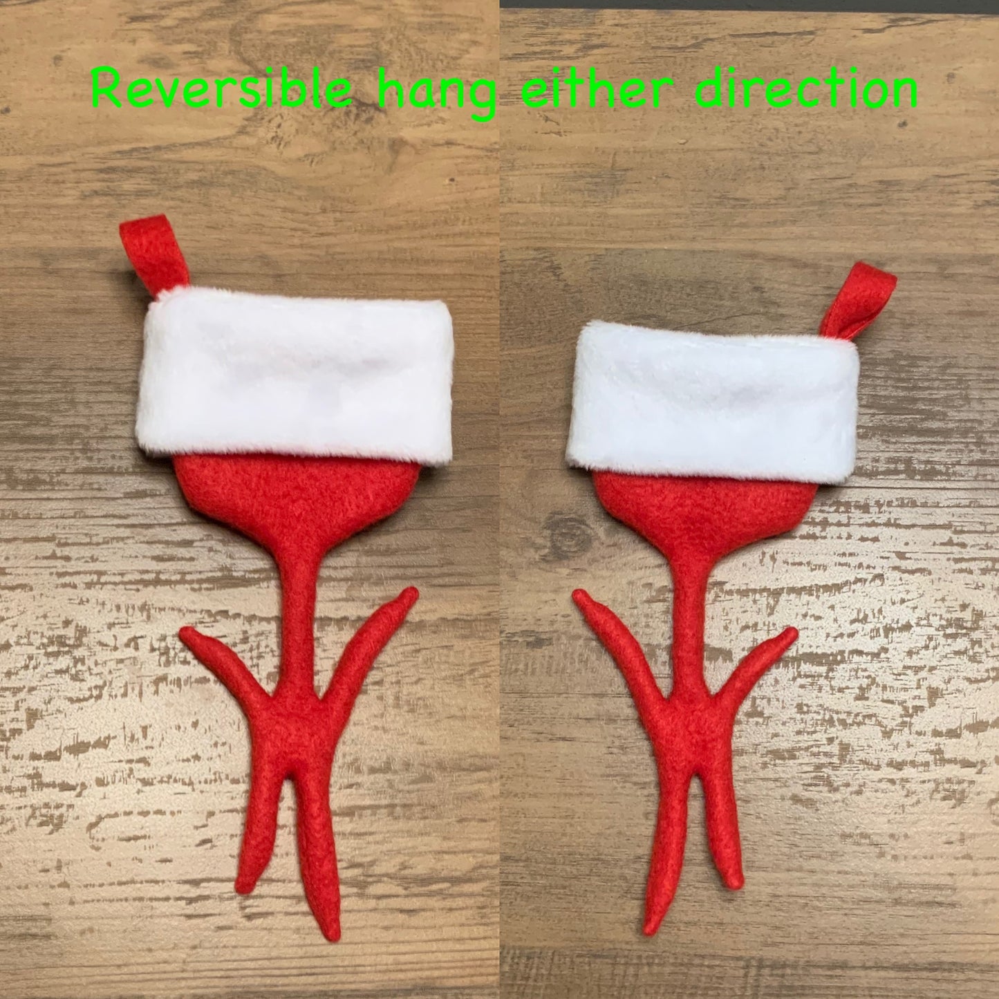 Tank Large Parrot Zygodactyl Bird foot shaped Christmas stocking, Macaw, African Grey, Cockatoo foot shaped