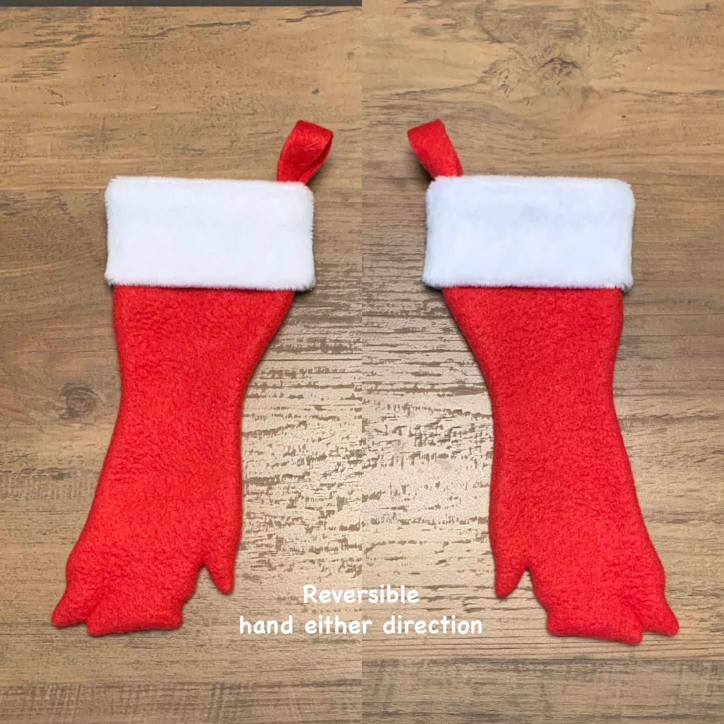 Pig foot shaped Christmas stocking, mini pig, pot bellied pig