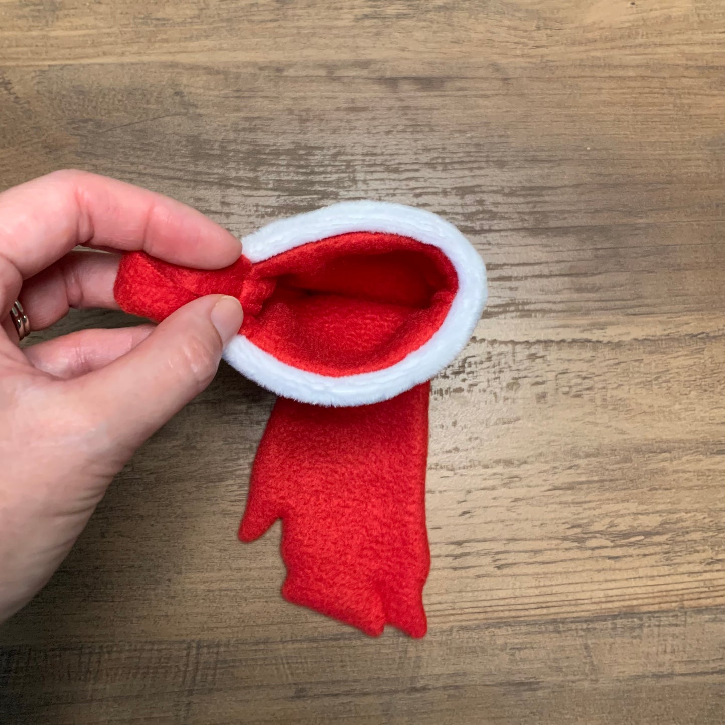 Pig foot shaped Christmas stocking, mini pig, pot bellied pig