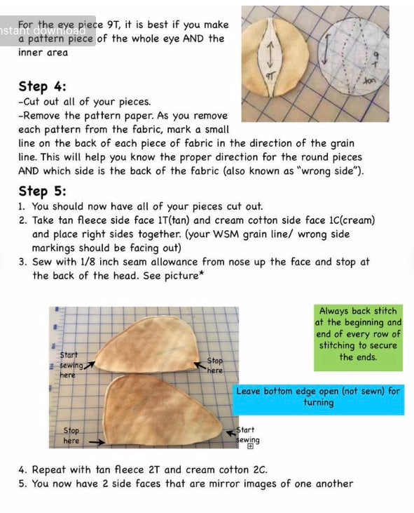 DIY Bearded Dragon Costume PDF Sewing Pattern and Tutorial Booklet