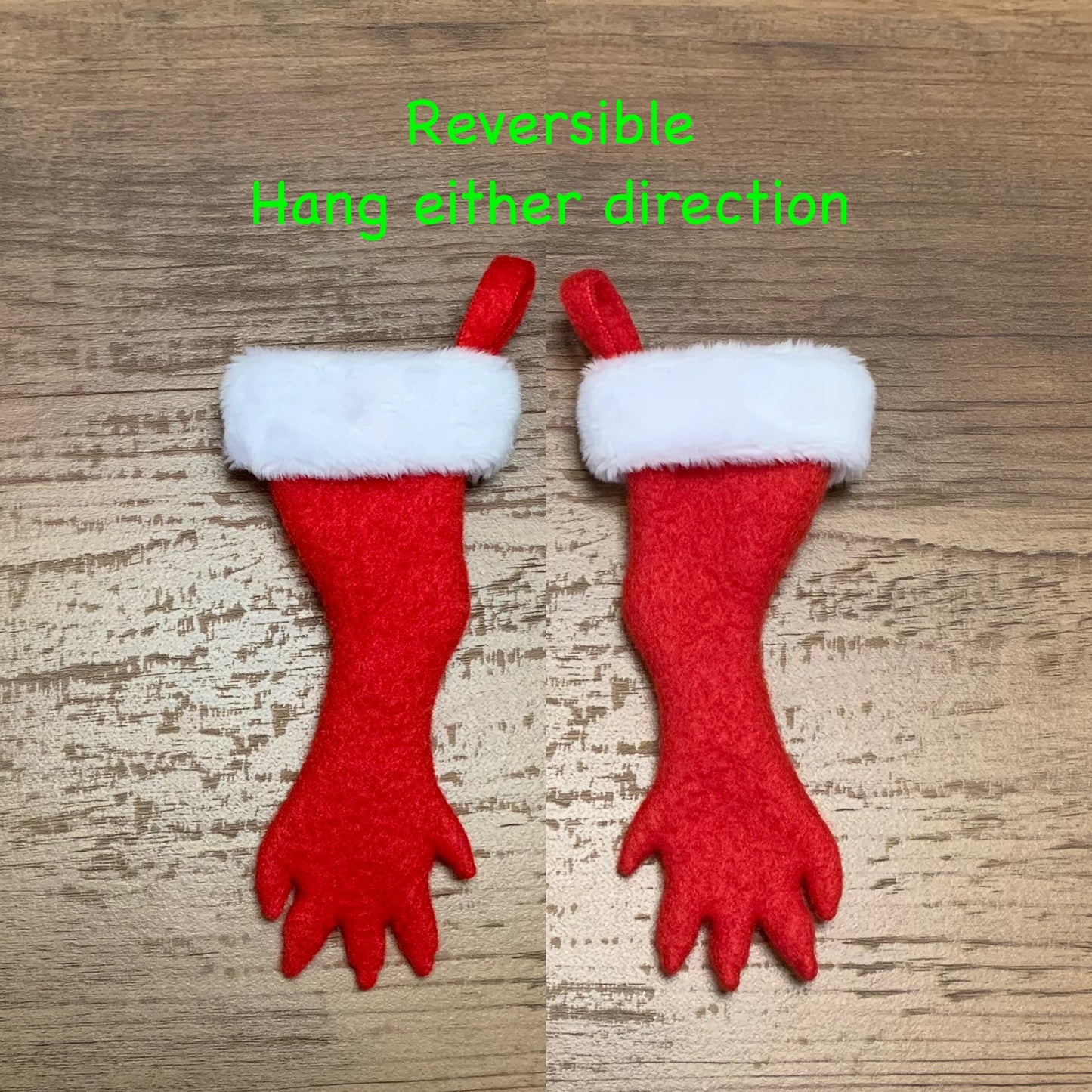 TINY Ferret Foot Christmas Stocking