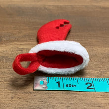 Load image into Gallery viewer, TINY Hermit Crab Claw Christmas Stocking/ Ornament, Crustacean Gift, Foot Shaped Stocking
