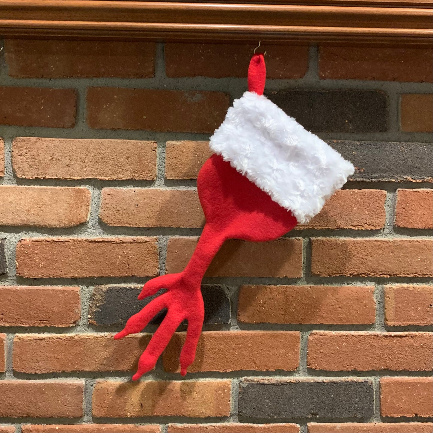 Chicken Foot Christmas Stocking, extra large 16 inch