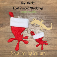 Load image into Gallery viewer, TINY Day Gecko or Giant Madagascar Gecko Christmas Stocking/ ornament
