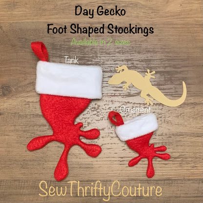 Tank Size Day Gecko or Giant Madagascar Gecko Christmas Stocking