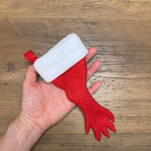 Load image into Gallery viewer, Tank Size Ferret Foot Christmas Stocking
