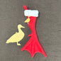 TINY Duck, Goose Foot Christmas Stocking