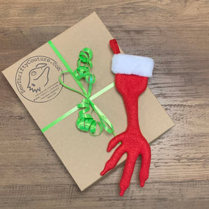 TINY Chicken Foot Christmas Stocking