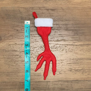 TINY Chicken Foot Christmas Stocking