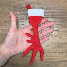 Load image into Gallery viewer, TINY Silkie Chicken Foot Christmas Stocking
