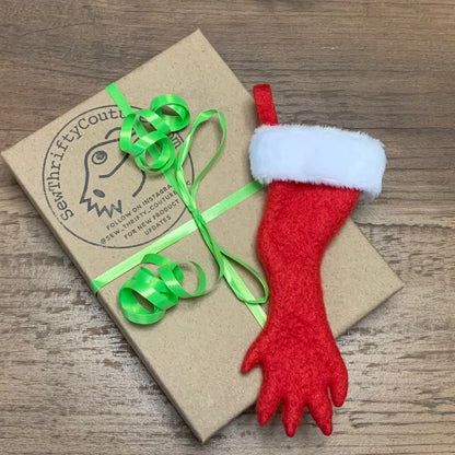 TINY Ferret Foot Christmas Stocking