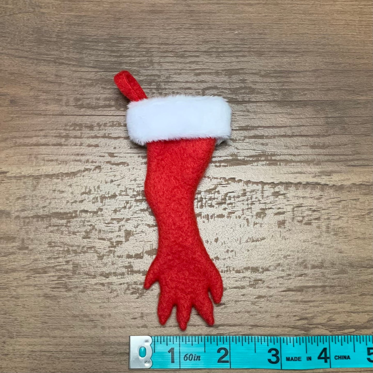 TINY Ferret Foot Christmas Stocking