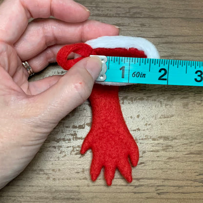 TINY Ferret Foot Christmas Stocking