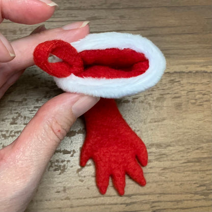 TINY Ferret Foot Christmas Stocking