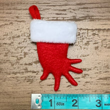 Load image into Gallery viewer, TINY Blue Tongue Skink Foot Shaped Christmas Stocking Ornament

