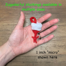 Load image into Gallery viewer, MICRO Zygodactyl Bird foot shaped Christmas stocking or ornament
