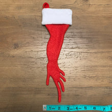 Load image into Gallery viewer, Tank Size Bearded Dragon &quot;sexy leg&quot; Christmas Stocking
