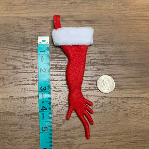 TINY Bearded Dragon "sexy leg" Christmas Stocking Ornament
