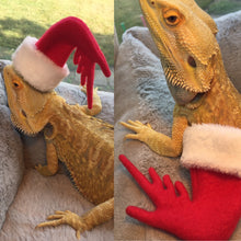 Load image into Gallery viewer, TINY Bearded Dragon, Toad Headed Agama, Anole Christmas Stocking Ornament
