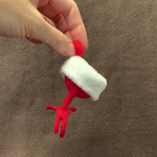 Load and play video in Gallery viewer, TINY Zygodactyl Bird foot shaped Christmas stocking/ ornament, Choose one
