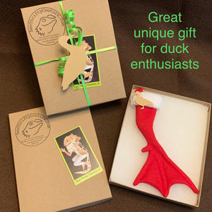TINY Duck, Goose Foot Christmas Stocking