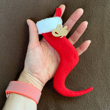 Load image into Gallery viewer, TINY Snake Tail Christmas Stocking
