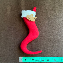 Load image into Gallery viewer, TINY Snake Tail Christmas Stocking
