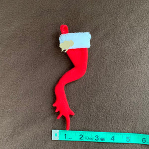 TINY Frog, Toad Foot Christmas Stocking
