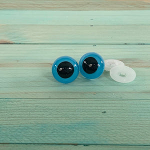 18mm Blue Plastic Eyes, Animal Eyes, Craft Eyes
