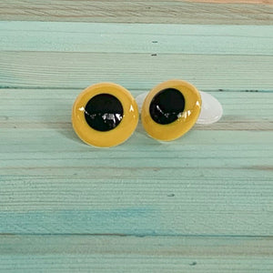 24mm Yellow Plastic Eyes, Animal Eyes, Craft Eyes – Sew Thrifty