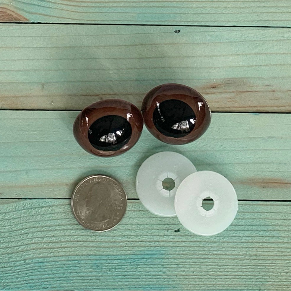 9mm Brown Plastic Eyes, Animal Eyes, Craft Eyes – Sew Thrifty Couture