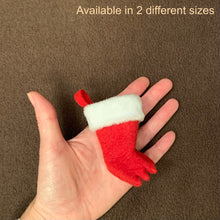 Load image into Gallery viewer, TINY Chameleon Christmas Stocking Ornament
