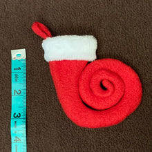 Load image into Gallery viewer, TINY Chameleon Tail Christmas Stocking Ornament
