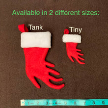 Load image into Gallery viewer, TINY Uromastyx Foot Shaped Christmas Stocking Ornament

