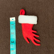 Load image into Gallery viewer, TINY Uromastyx Foot Shaped Christmas Stocking Ornament

