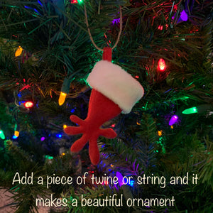 TINY Crested Gecko, Eyelash Gecko Christmas Stocking