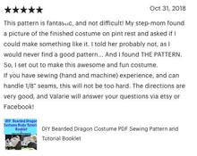 Load image into Gallery viewer, DIY Bearded Dragon Costume PDF Sewing Pattern and Tutorial Booklet
