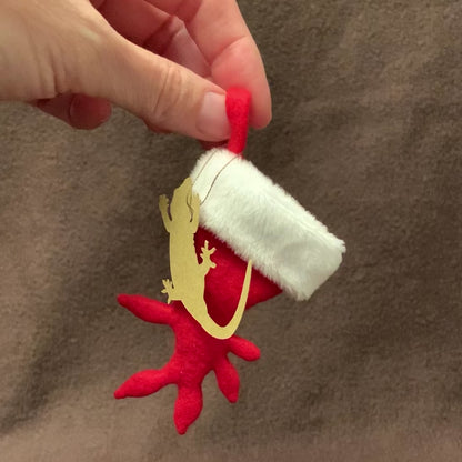 TINY Gargoyle Gecko Christmas Stocking