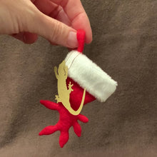 Load and play video in Gallery viewer, TINY Gargoyle Gecko Christmas Stocking
