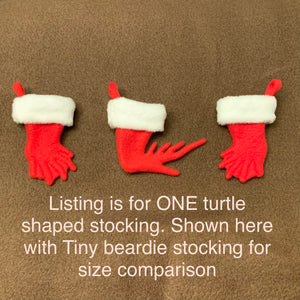 TINY Turtle Foot Christmas Stocking