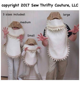 DIY Bearded Dragon Costume PDF Sewing Pattern and Tutorial Booklet